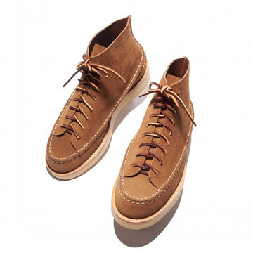 LIMETLISS Suede Moccasin Handmade Ankle Boots